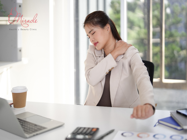 CÁCH GIẢM ĐAU CỔ VAI GÁY BÊN TRÁI