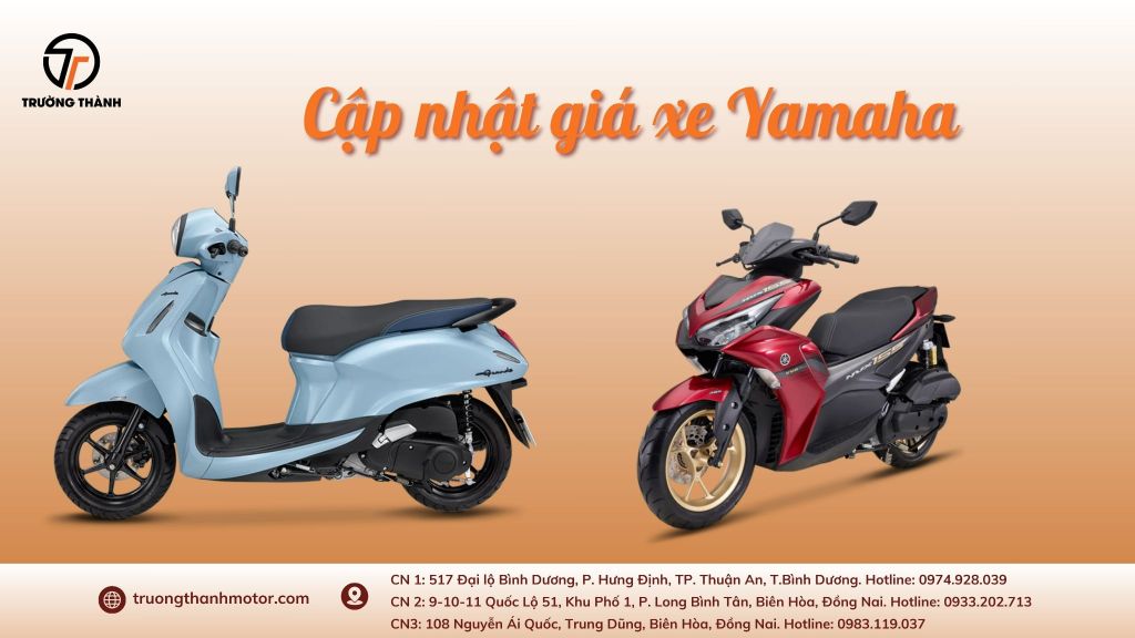 Cập nhật giá xe Yamaha mới nhất Tháng 3/2026