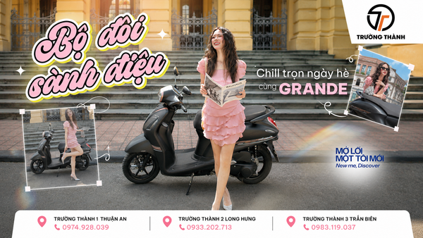 Yamaha Grande 2026 - Thiết kế thanh lịch cho nàng chill trọn mùa hè