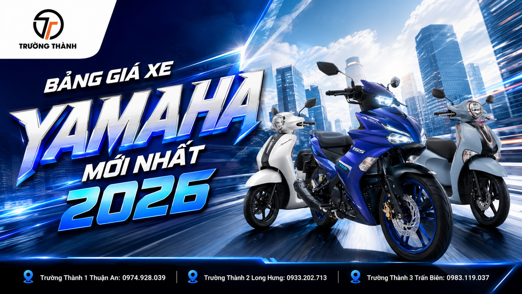 Cập nhật giá xe Yamaha mới nhất Tháng 7/2026 | Bảng giá đầy đủ các dòng xe Yamaha