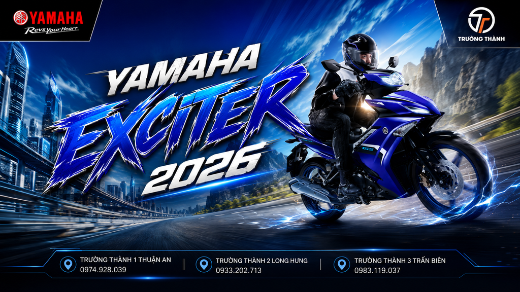 Yamaha Exciter 2026 155 VVA TCS: Giá bán mới nhất, thông số kỹ thuật và các tính năng nổi bật