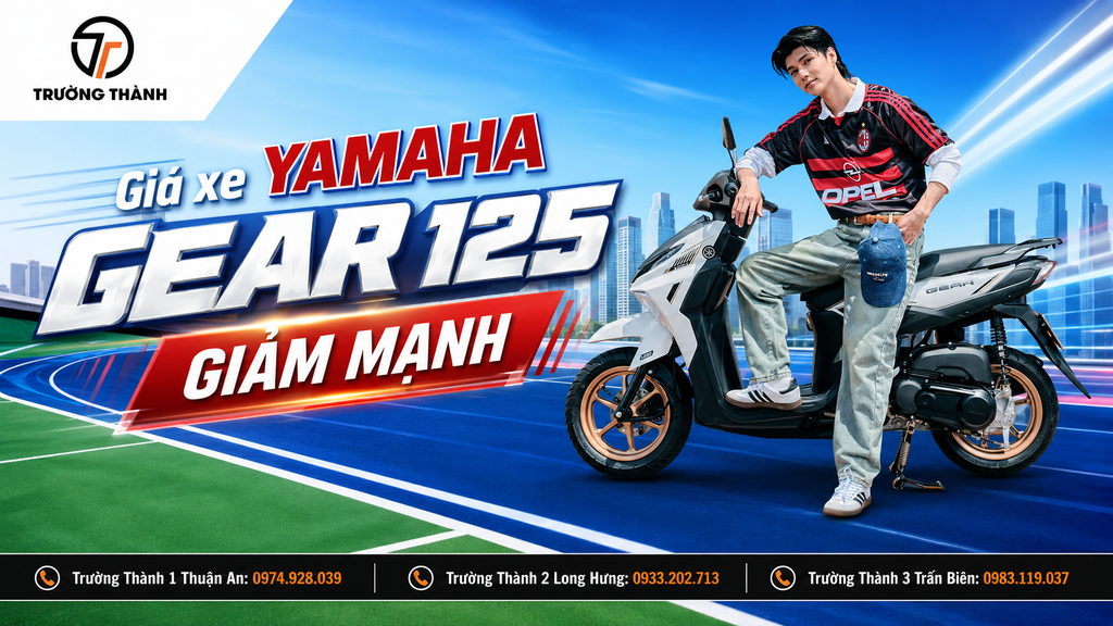Tin vui cho những ai có ý định mua Yamaha Gear, giá giảm chỉ còn 29,5 triệu đồng