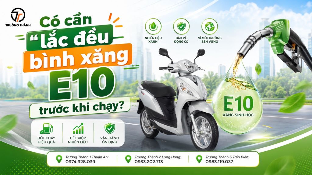 Thực hư chuyện phải lắc bình xăng E10 trước khi chạy?