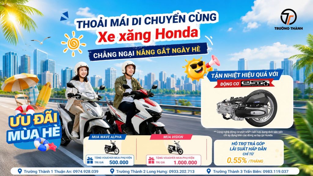 Honda tung deal cho Wave và Vision cho mùa hè cực chất – Quà hè cực hời, lên đời xế chất