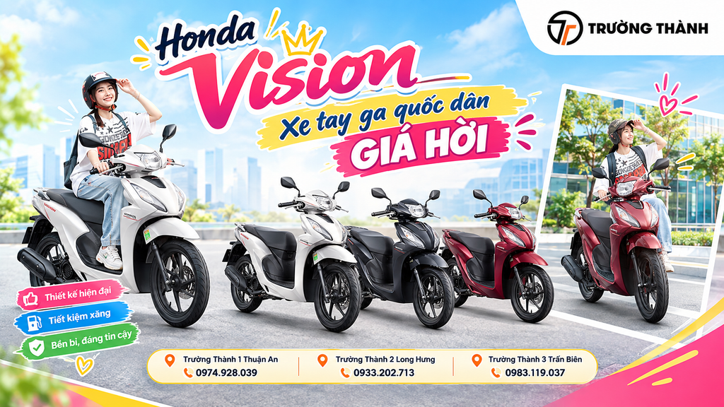 Điều gì khiến Honda Vision luôn được mệnh danh là xe tay ga quốc dân giá hời?
