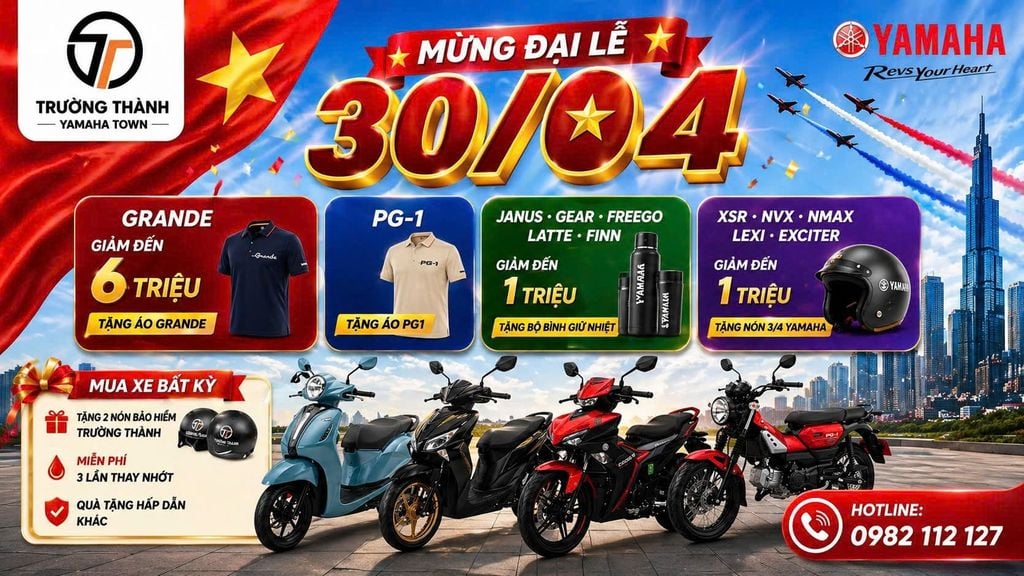 Bùng nổ ưu đãi 30/4 – 1/5: Giảm giá lớn, quà tặng to chưa từng có!