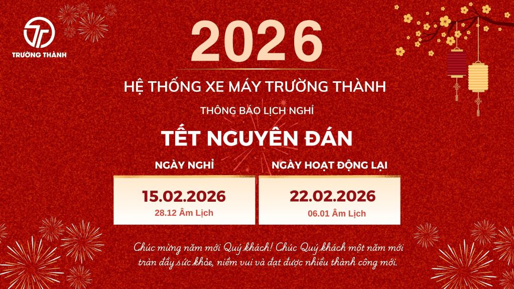 Lịch nghỉ Tết Nguyên Đán - Trường Thành Motor