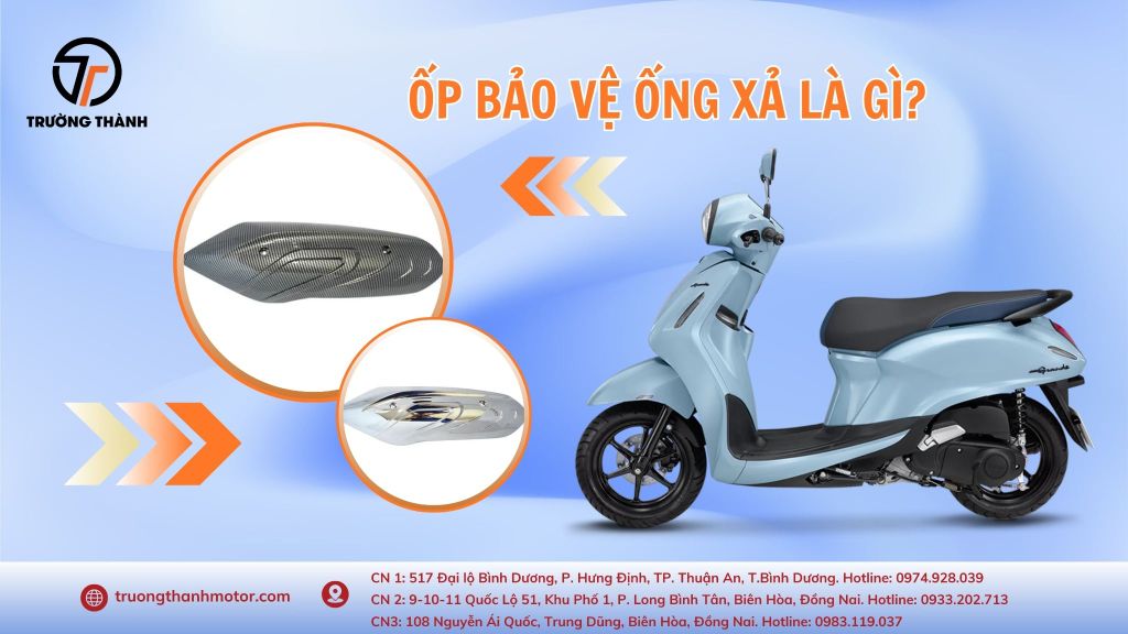 Ốp bảo vệ ống xả xe máy là gì? Những điều bạn nên biết về ốp bảo vệ ống xả