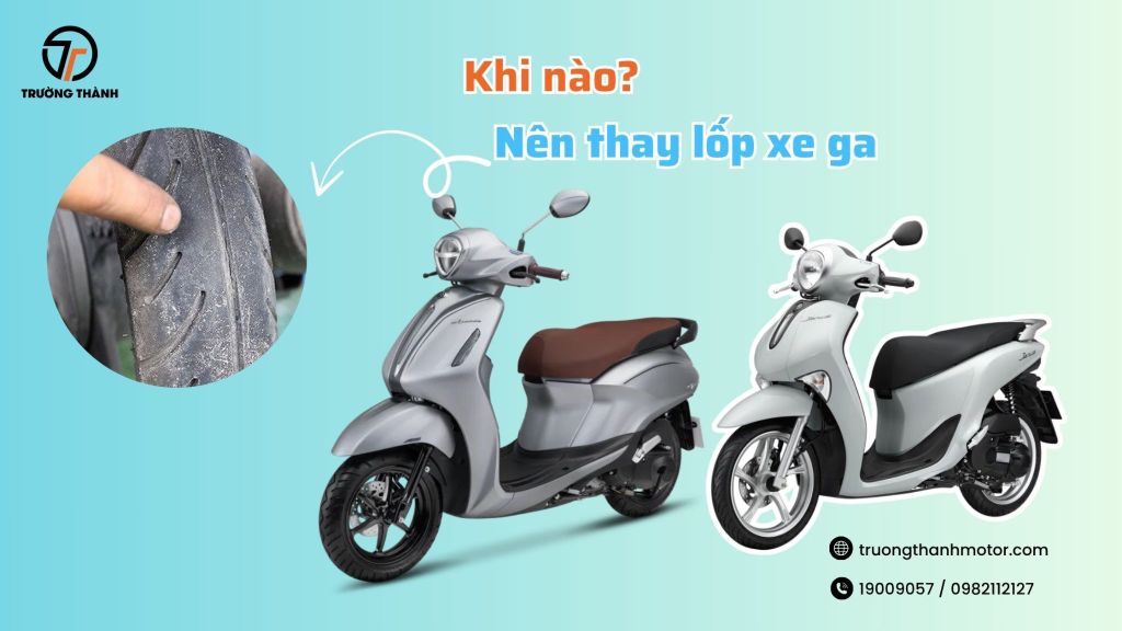 Những dấu hiệu cần thay lốp xe tay ga