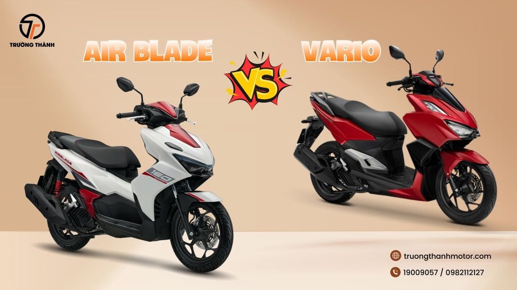 So sánh xe tay ga Honda Air Blade và Honda Vario: Nên chọn xe tay ga thể thao nào?
