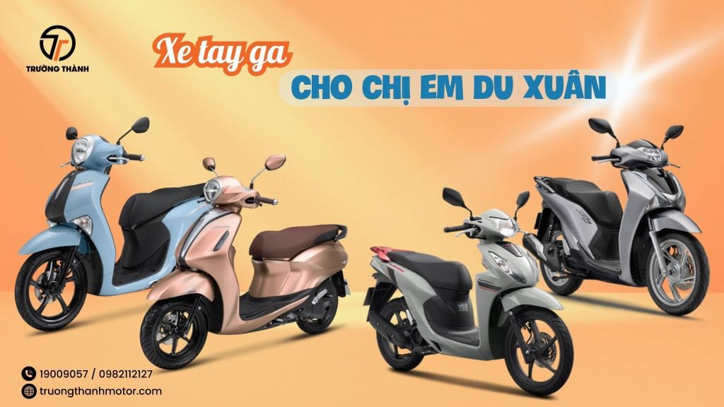 Gợi ý các dòng xe tay ga cho chị em du Xuân 2026