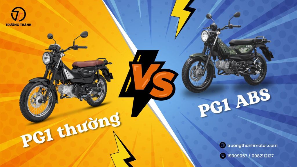 So sánh xe PG-1 ABS và PG-1 tiêu chuẩn: Có đáng để nâng cấp?