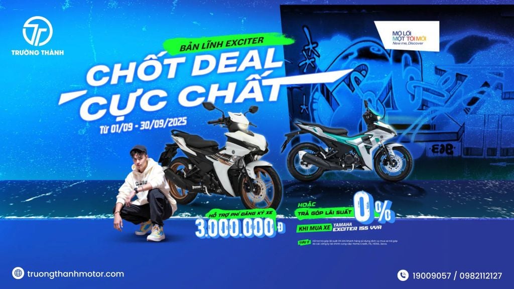 Chương trình khuyến mại “Bản lĩnh Exciter - Chốt deal hời ngay tại Trường Thành Motor”