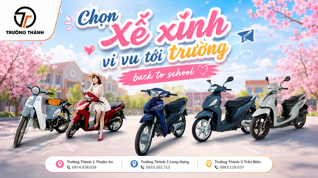 Top 5 dòng xe 50cc nên sắm ngay cho mùa tựu trường sắp tới