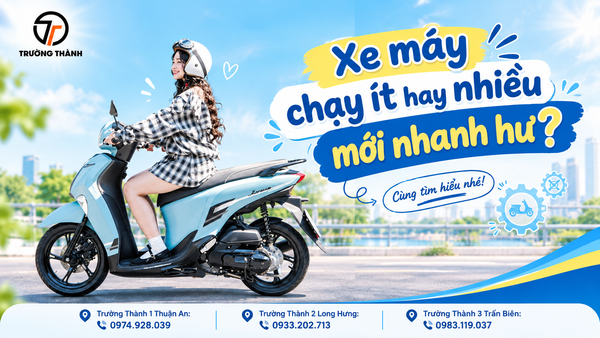 Xe máy chạy nhiều hay chạy ít sẽ nhanh hỏng hơn?