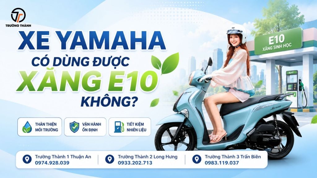 Xe Yamaha có dùng được xăng e10 không?