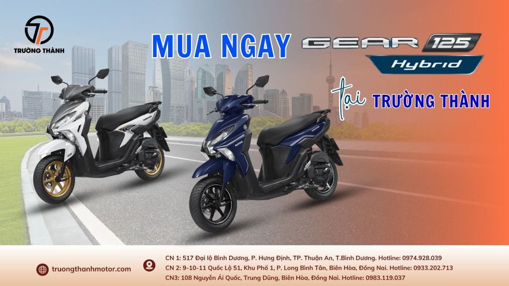Yamaha Gear 125 Hybrid đã có mặt tại Trường Thành Motor, giá chỉ từ 30 triệu đồng