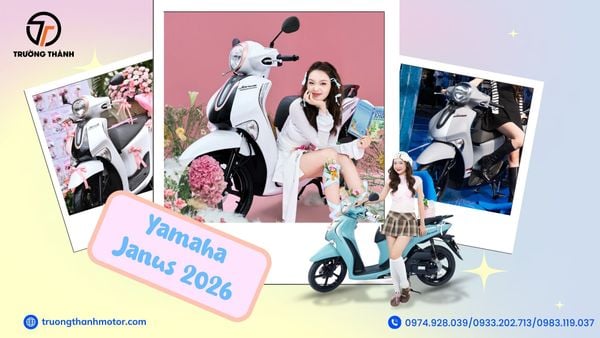 “Công chúa” tay ga Yamaha Janus – Ngọt ngào đúng gu các nàng thơ