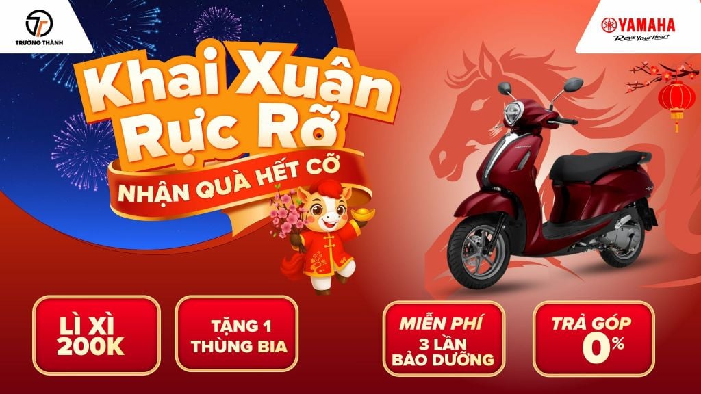 Khuyến mãi khai xuân rực rỡ vô vàn quà tặng tại Trường Thành Motor