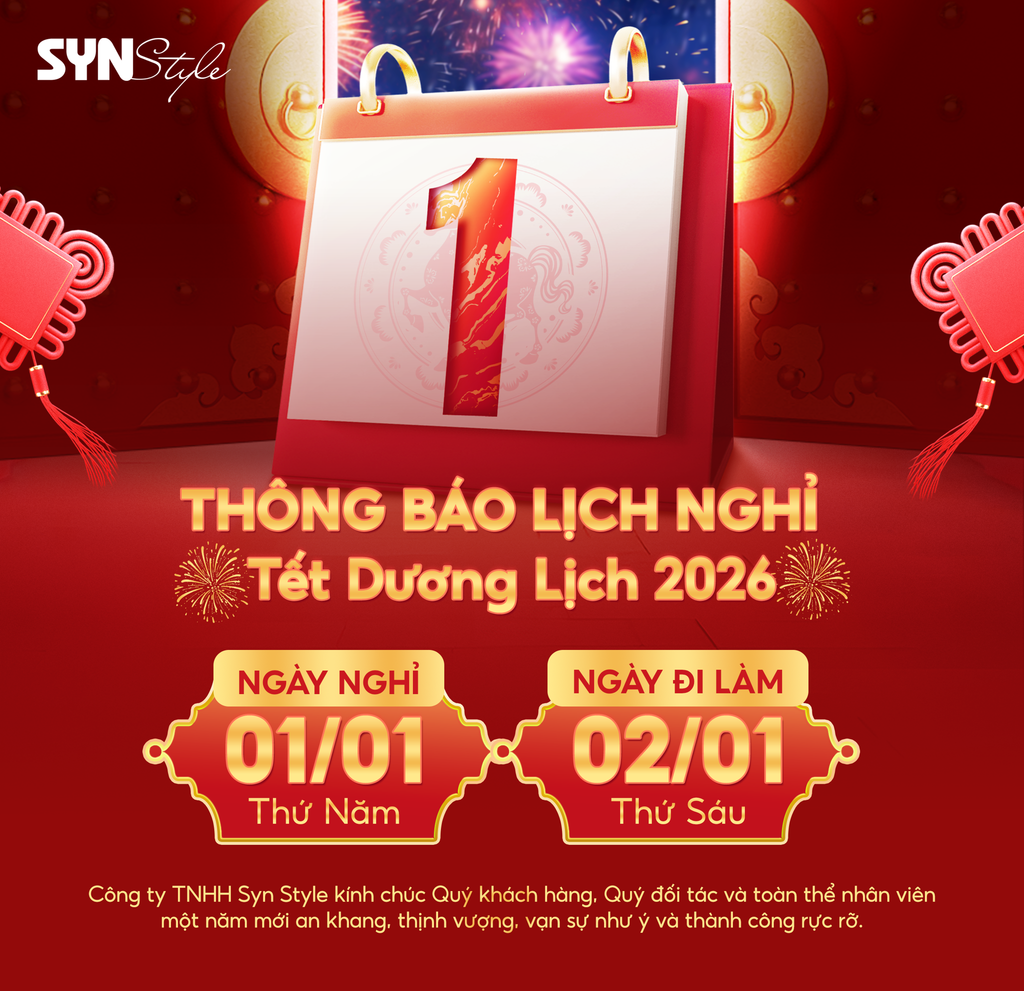 [THÔNG BÁO] LỊCH NGHỈ TẾT DƯƠNG LỊCH 2026