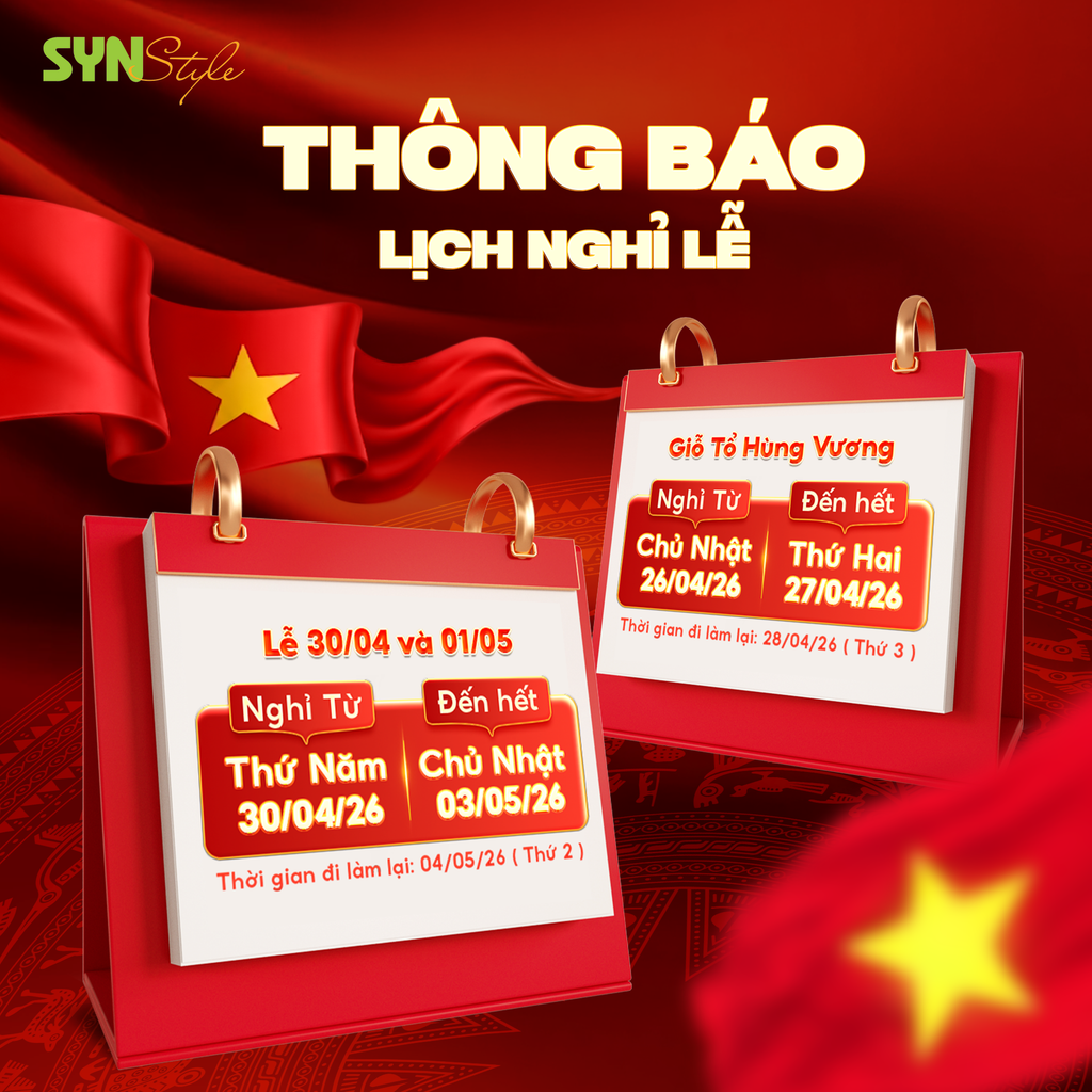 [THÔNG BÁO] LỊCH NGHỈ LỄ GIỖ TỔ HÙNG VƯƠNG VÀ LỄ 30/4 1/5