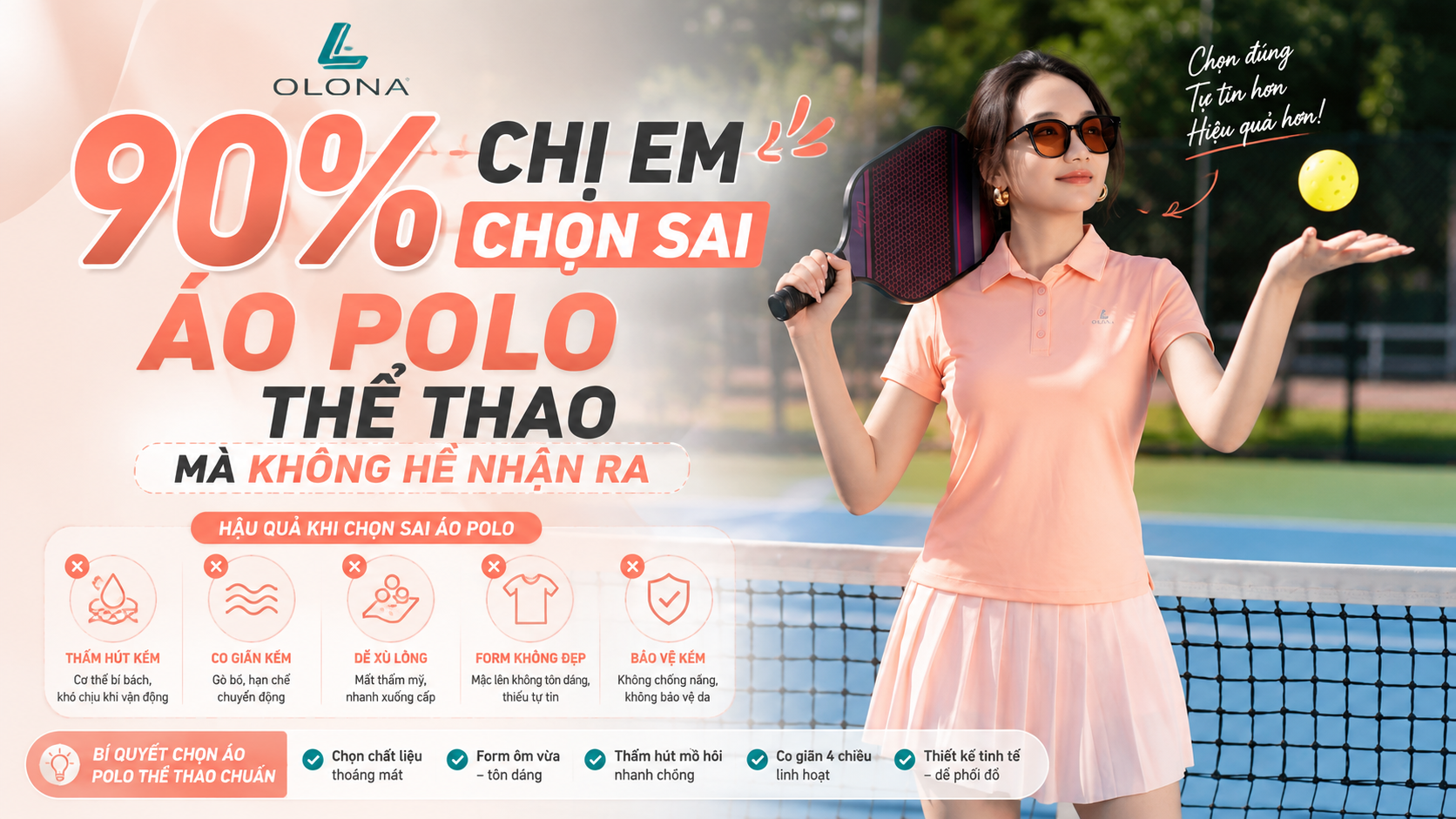 90% Chị Em Chọn Sai Áo Polo Thể Thao Mà Không Hề Nhận Ra