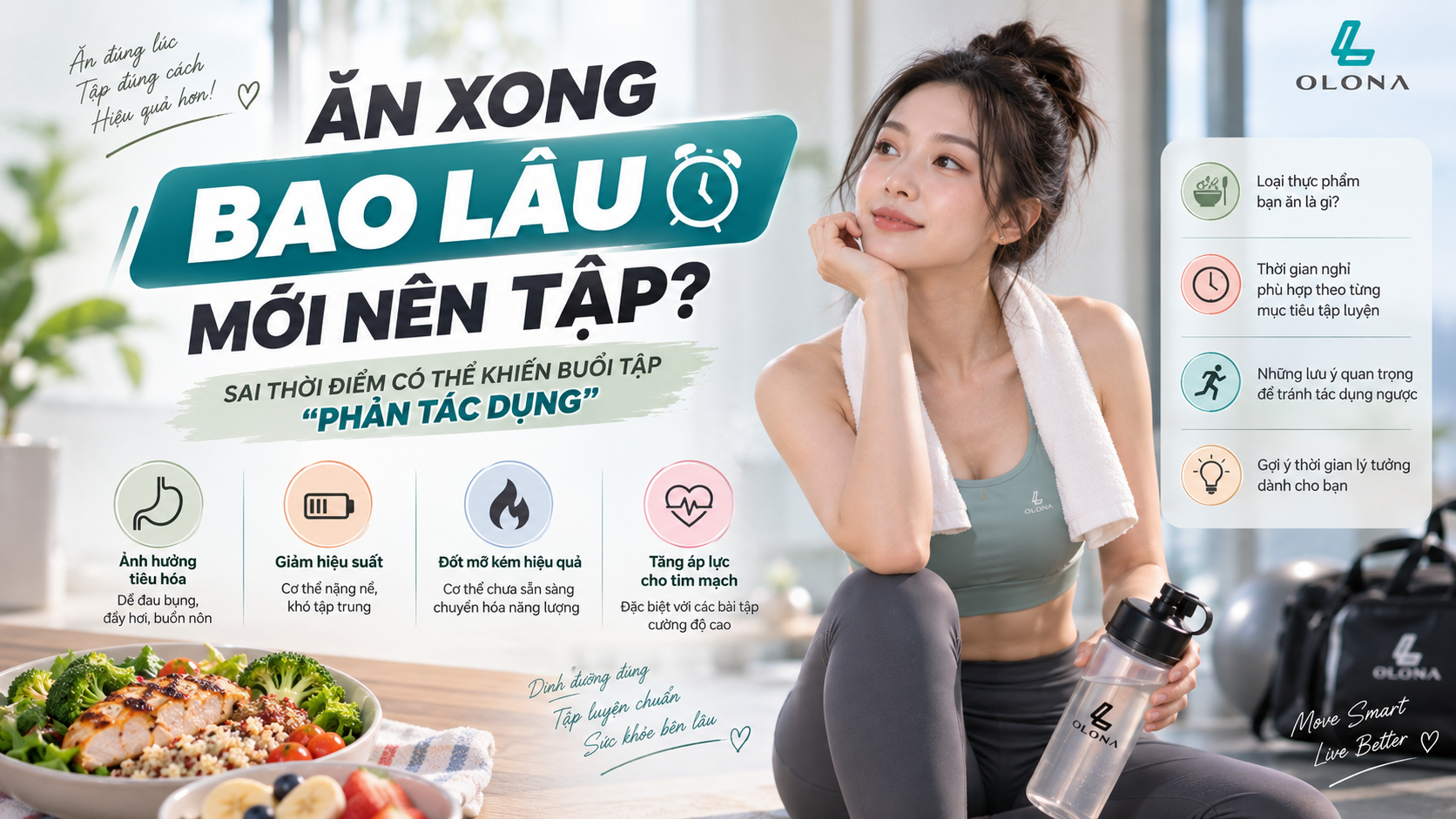 Ăn Xong Bao Lâu Mới Nên Tập? Sai Thời Điểm Có Thể Khiến Buổi Tập “Phản Tác Dụng”