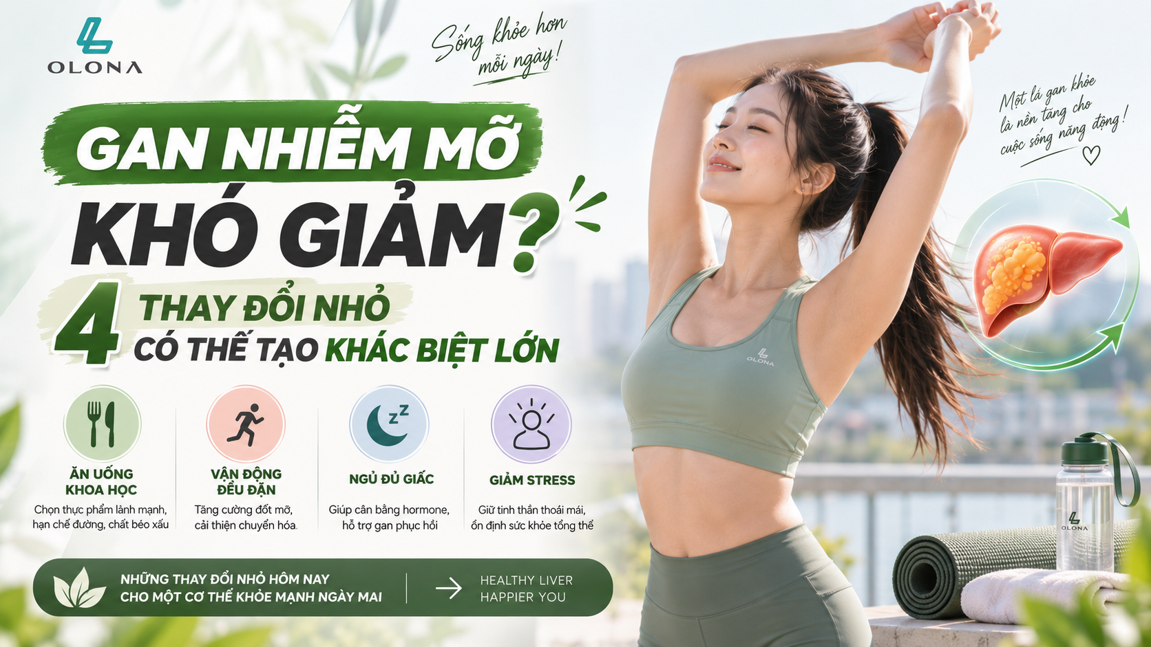 Gan Nhiễm Mỡ Khó Giảm? 4 Thay Đổi Nhỏ Có Thể Tạo Khác Biệt Lớn