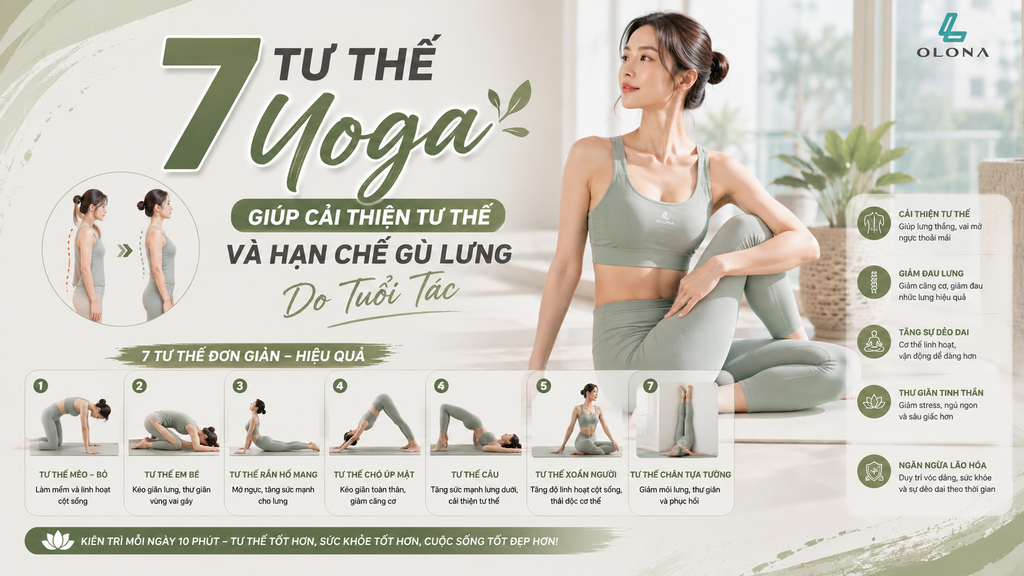 7 Tư Thế Yoga Giúp Cải Thiện Tư Thế Và Hạn Chế Gù Lưng Do Tuổi Tác
