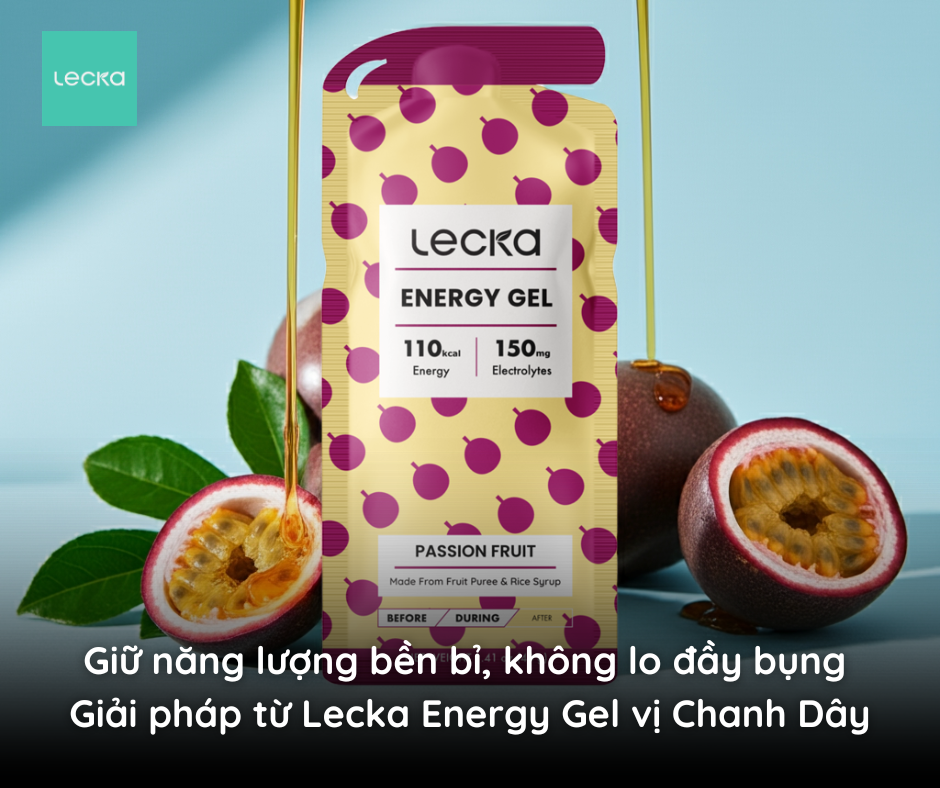 Giữ năng lượng bền bỉ, không lo đầy bụng - Giải pháp từ Lecka Energy Gel vị Chanh Dây