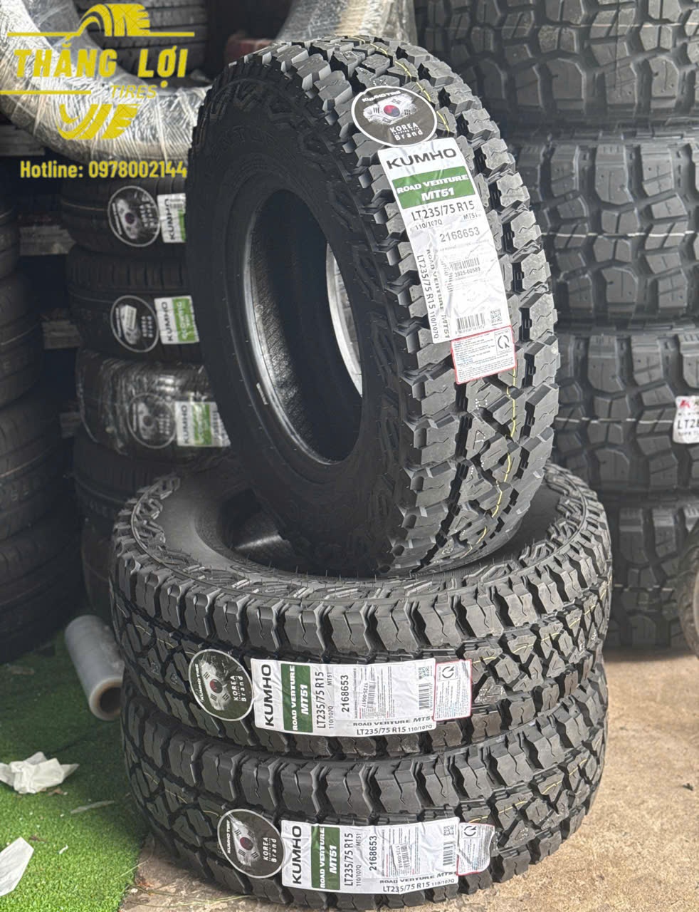 LỐP KUMHO 235/75R15 MT51
