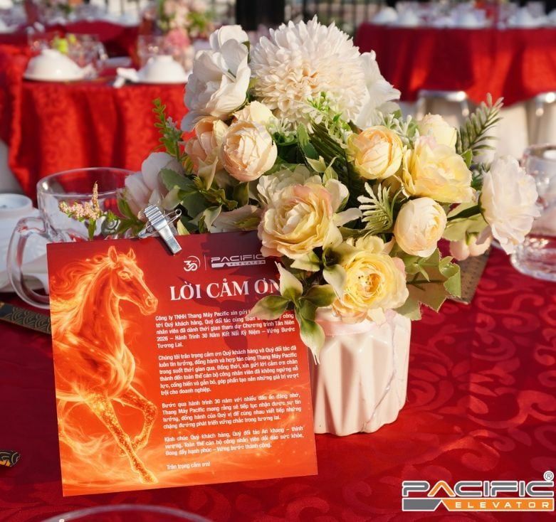 Chương trình Tân Niên 2026 & Lễ Kỷ niệm 30 năm thành lập Công ty Thang máy Pacific