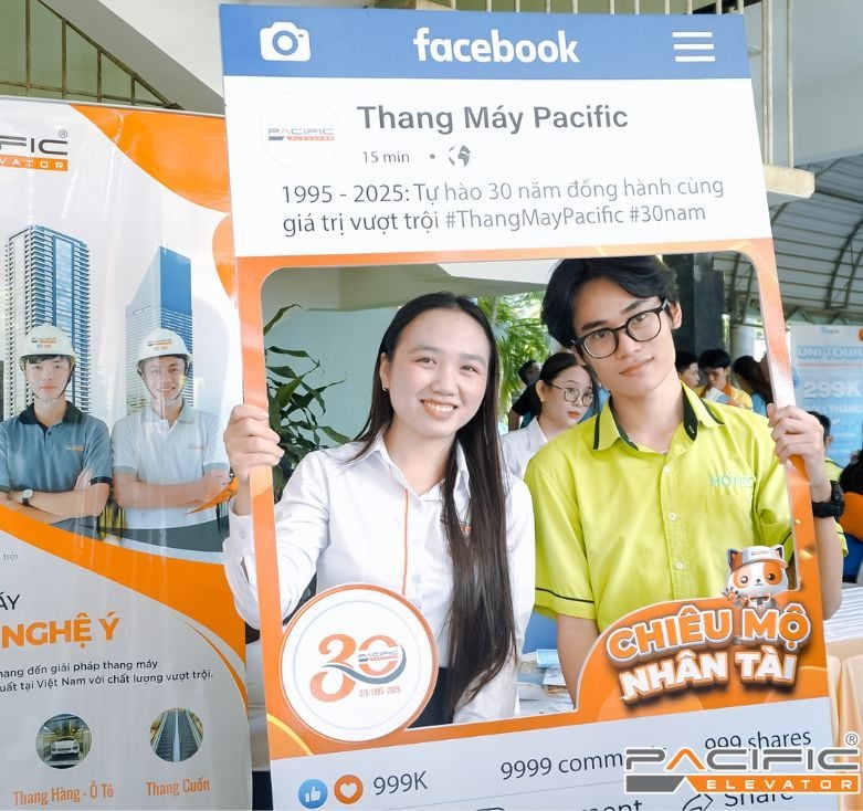Thang Máy Pacific tham gia Ngày hội tuyển dụng tại Trường Cao đẳng Kinh tế Kỹ thuật TP.HCM