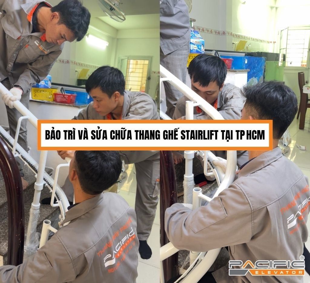 Bảo trì và sửa chữa thang ghế Stairlift tại TP HCM