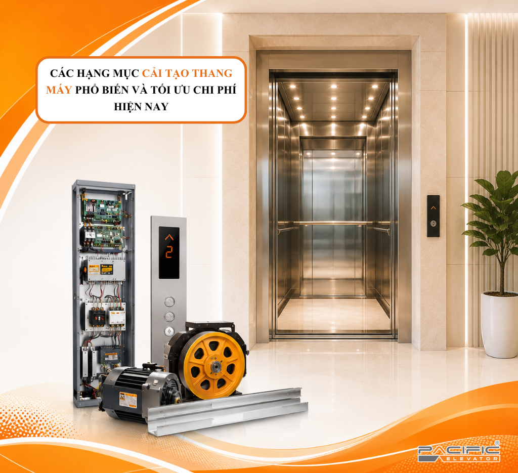 CÁC HẠNG MỤC CẢI TẠO THANG MÁY PHỔ BIẾN VÀ TỐI ƯU CHI PHÍ HIỆN NAY