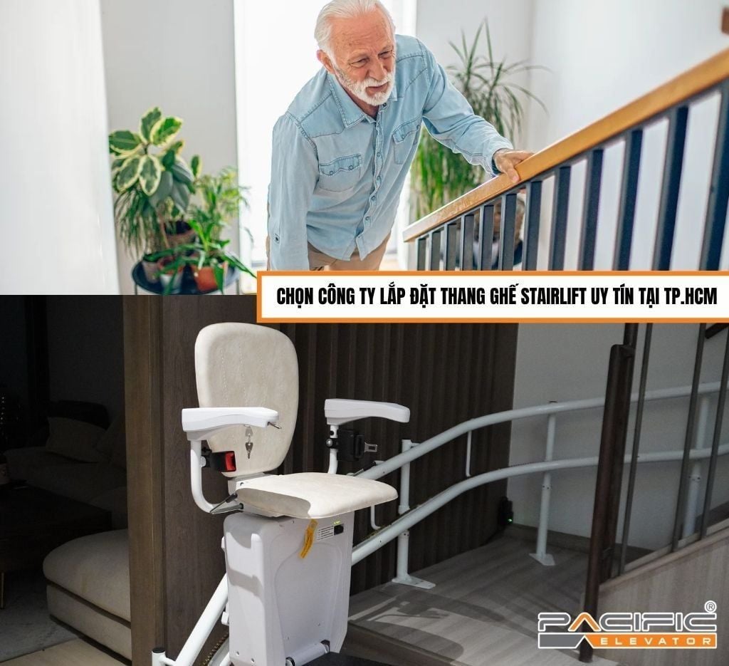 Chọn công ty lắp đặt thang ghế stairlift uy tín tại TP.HCM