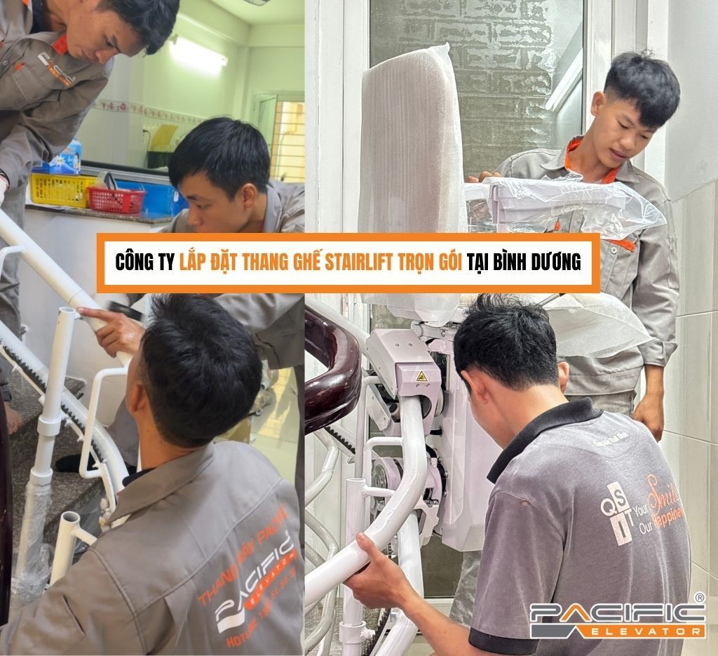 Công ty lắp đặt thang ghế stairlift trọn gói tại Bình Dương