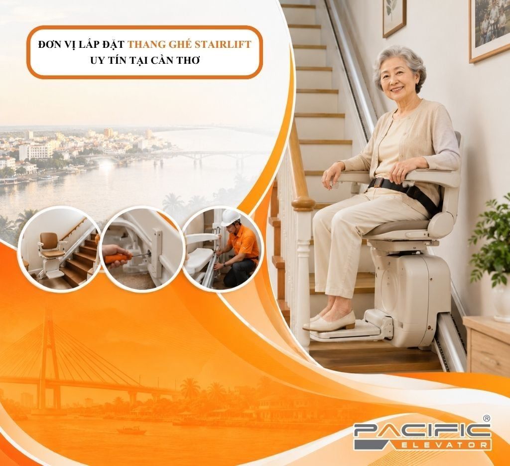 ĐƠN VỊ LẮP ĐẶT THANG GHẾ STAIRLIFT UY TÍN TẠI CẦN THƠ
