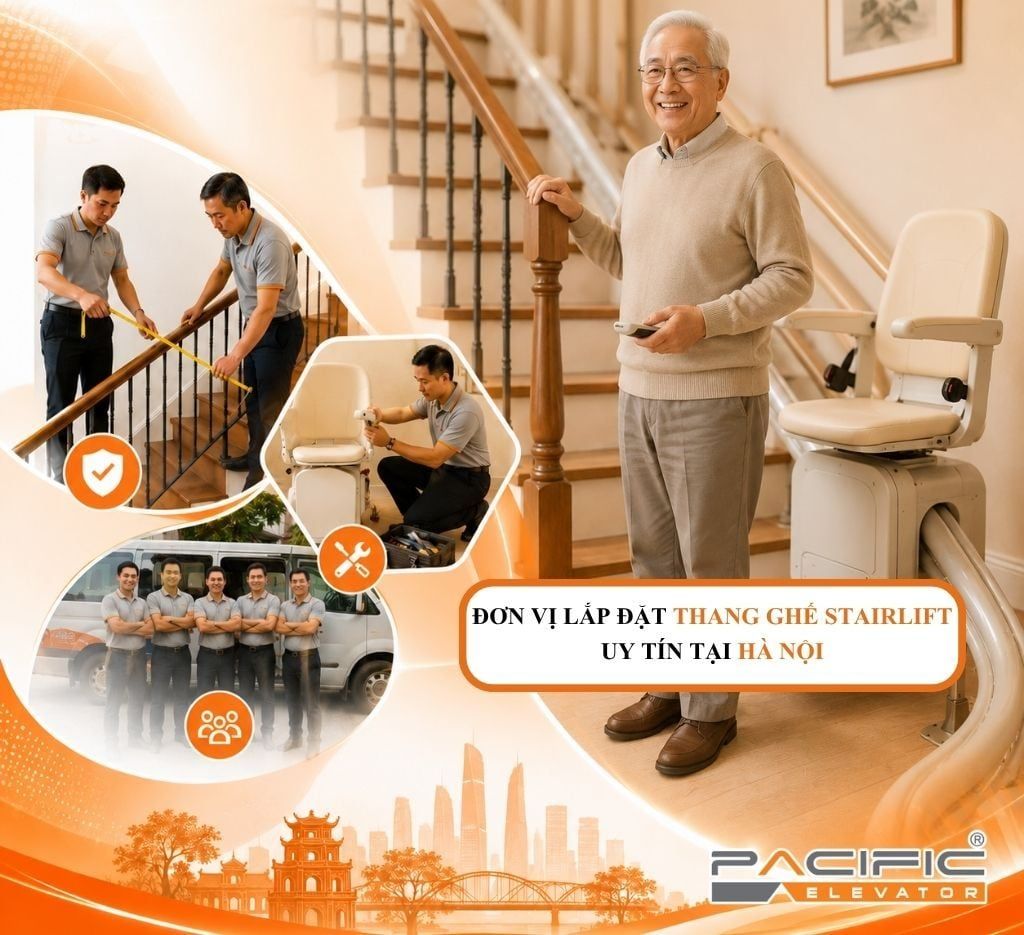ĐƠN VỊ LẮP ĐẶT THANG GHẾ STAIRLIFT UY TÍN TẠI HÀ NỘI