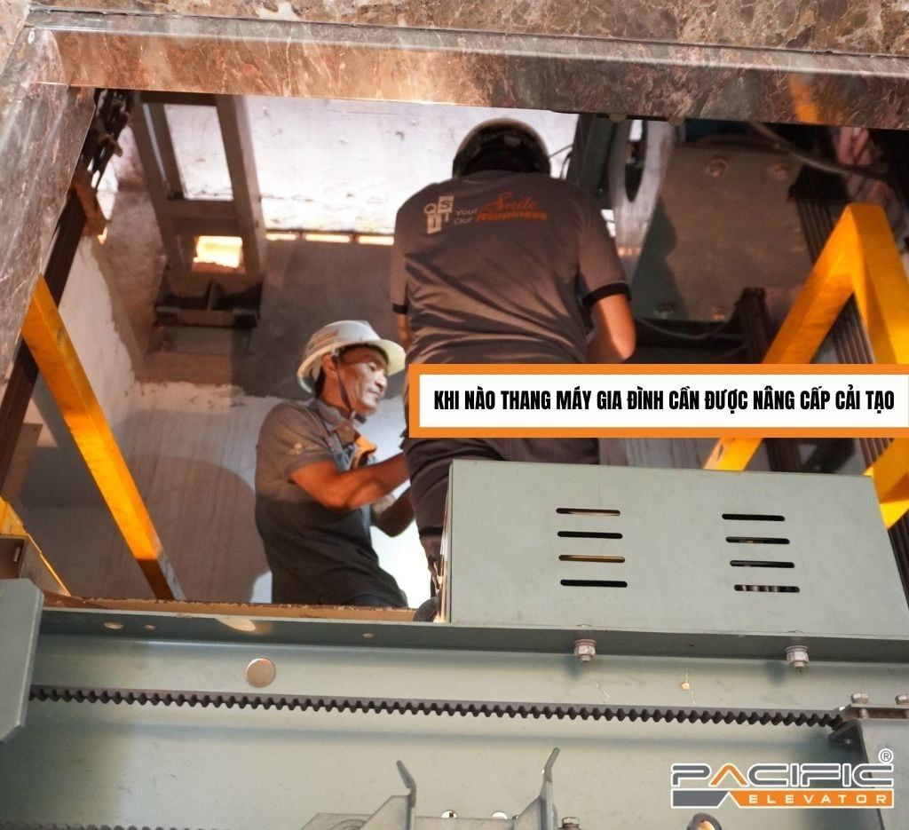 Khi nào thang máy gia đình cần được nâng cấp cải tạo