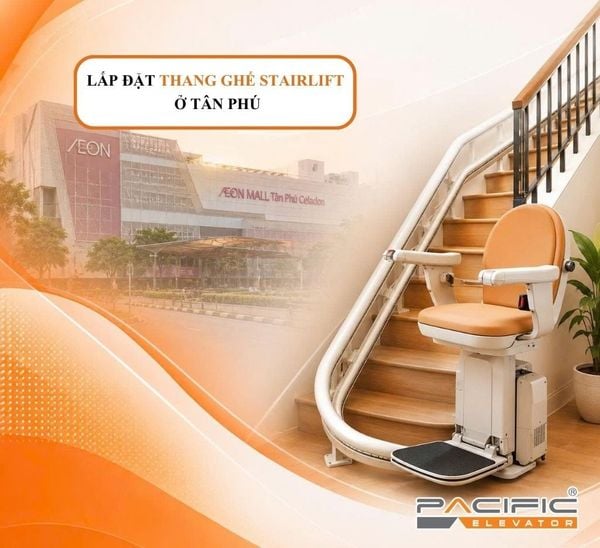 LẮP ĐẶT THANG GHẾ STAIRLIFT Ở TÂN PHÚ