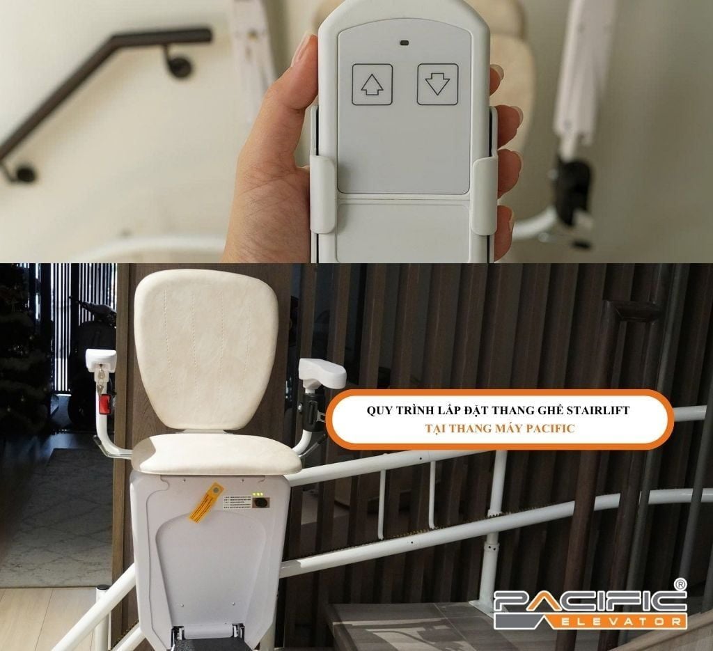 QUY TRÌNH LẮP ĐẶT THANG GHẾ STAIRLIFT TẠI THANG MÁY PACIFIC