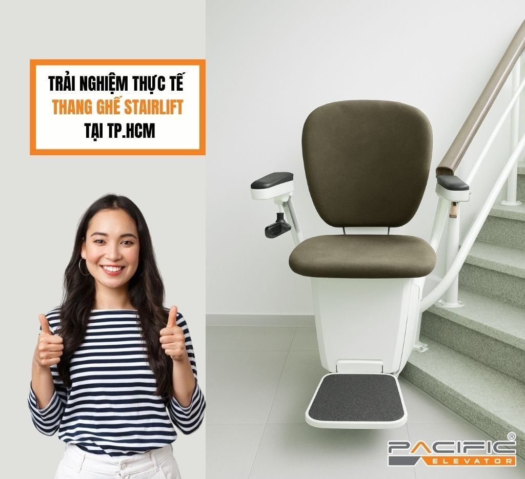 Trải nghiệm thực tế thang ghế stairlift tại TP.HCM