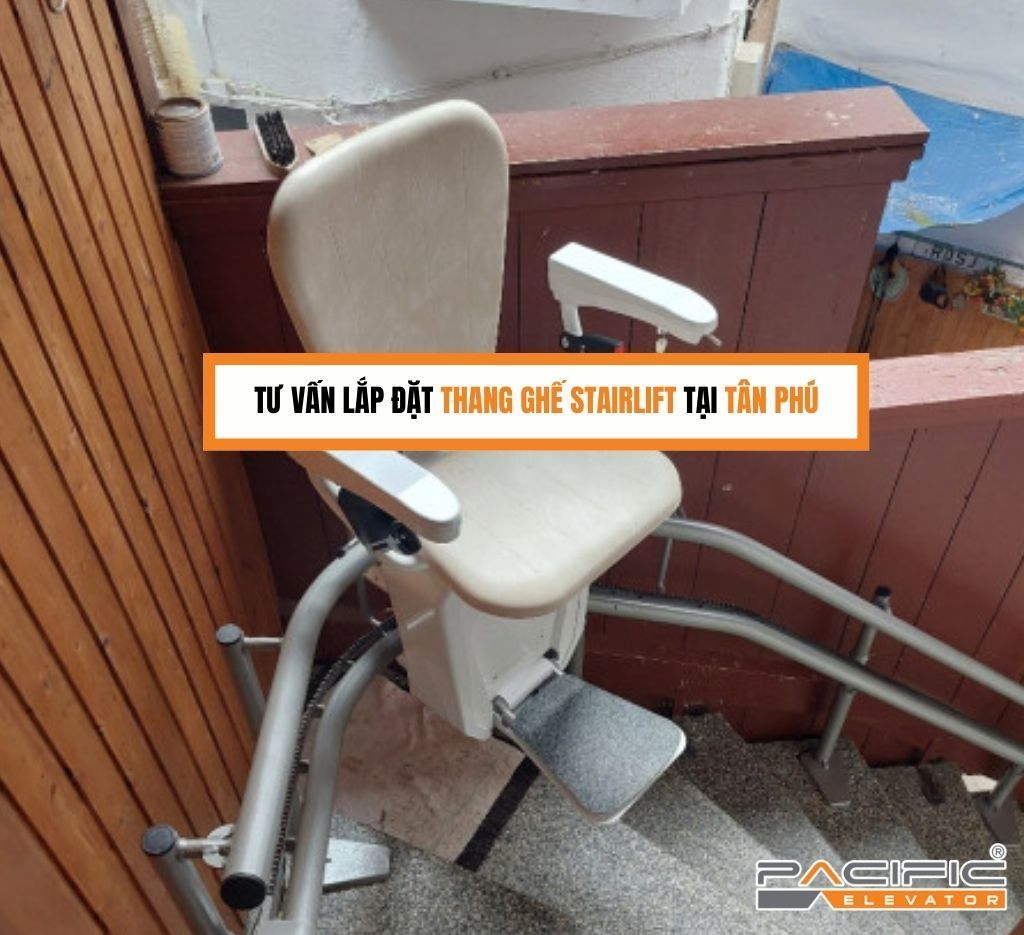Tư vấn lắp đặt thang ghế Stairlift tại Tân Phú