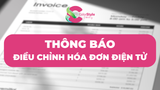 Thông báo điều chỉnh hóa đơn điện tử số 00000023
