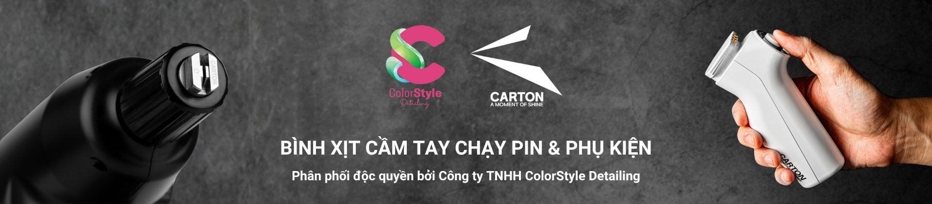 CARTON Bình xịt chạy pin