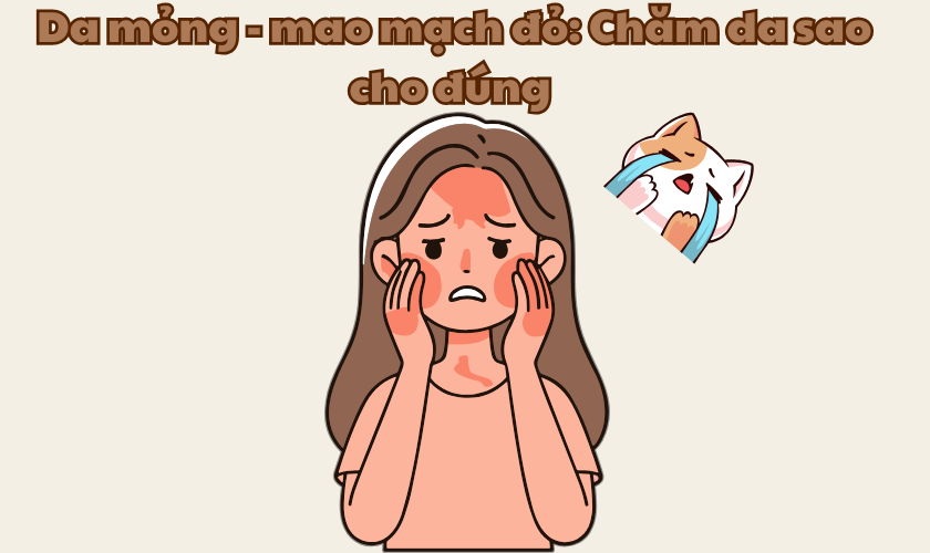 Da mỏng, lộ mao mạch đỏ dễ kích ứng? Xem ngay cách chăm sóc da mỏng đúng chuẩn và giải pháp phục hồi hàng rào da an toàn với B5 Renoskin – review trải nghiệm thật.