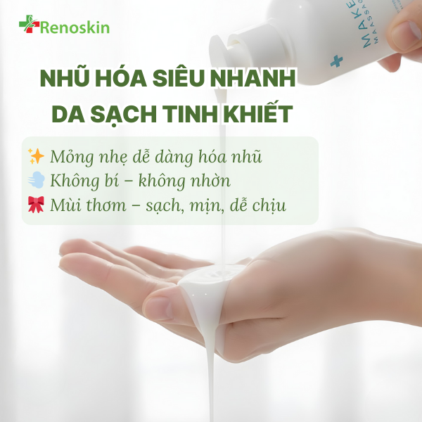 Dầu massage tẩy trang Renoskin Makeup Remover Massage Oil – làm sạch sâu, dịu nhẹ cho da