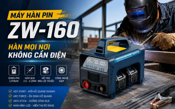 Han Pin Máy Hàn Pin ZW-160 – Giải Pháp Hàn Không Cần Điện