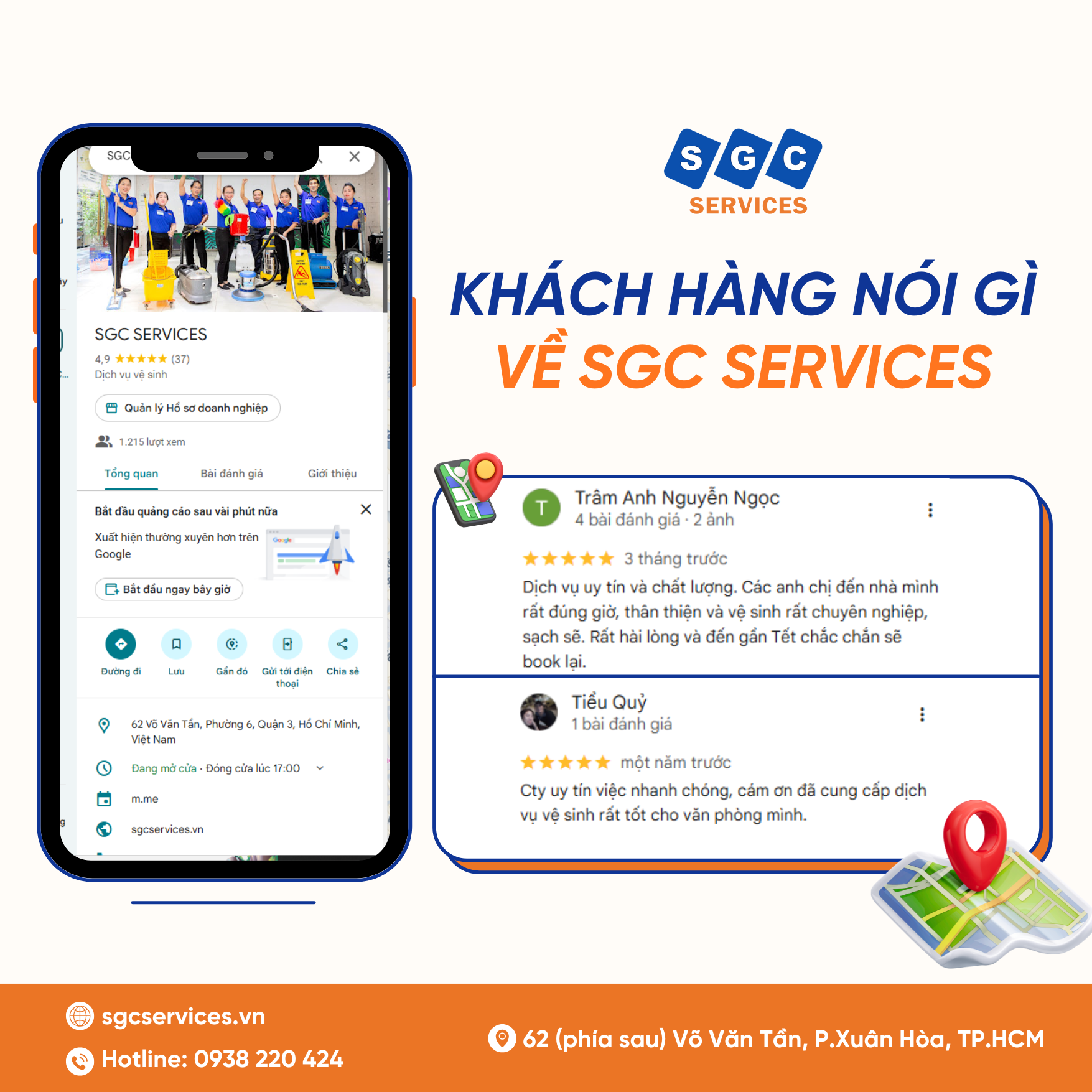 KHÁCH HÀNG x SGC SERVICES - ĐÁNH GIÁ THẬT, NIỀM TIN THẬT !
